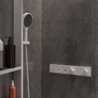 Термостатический смеситель встраиваемый Hansgrohe RainSelect 15380700 для душа, белый матовый