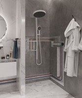 Термостатический смеситель встраиваемый Hansgrohe RainSelect 15380700 для душа, белый матовый