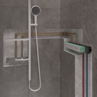 Термостатический смеситель встраиваемый Hansgrohe RainSelect 15380700 для душа, белый матовый