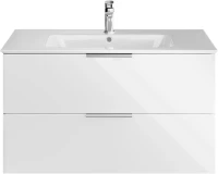 Мебель для ванной комнаты KERAMA MARAZZI Piano Forte 95 подвесная, белая глянцевая