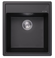 Мойка кухонная Abber Quarz AQ2901B матовая черная