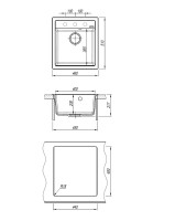 Мойка кухонная Abber Quarz AQ2901B матовая черная
