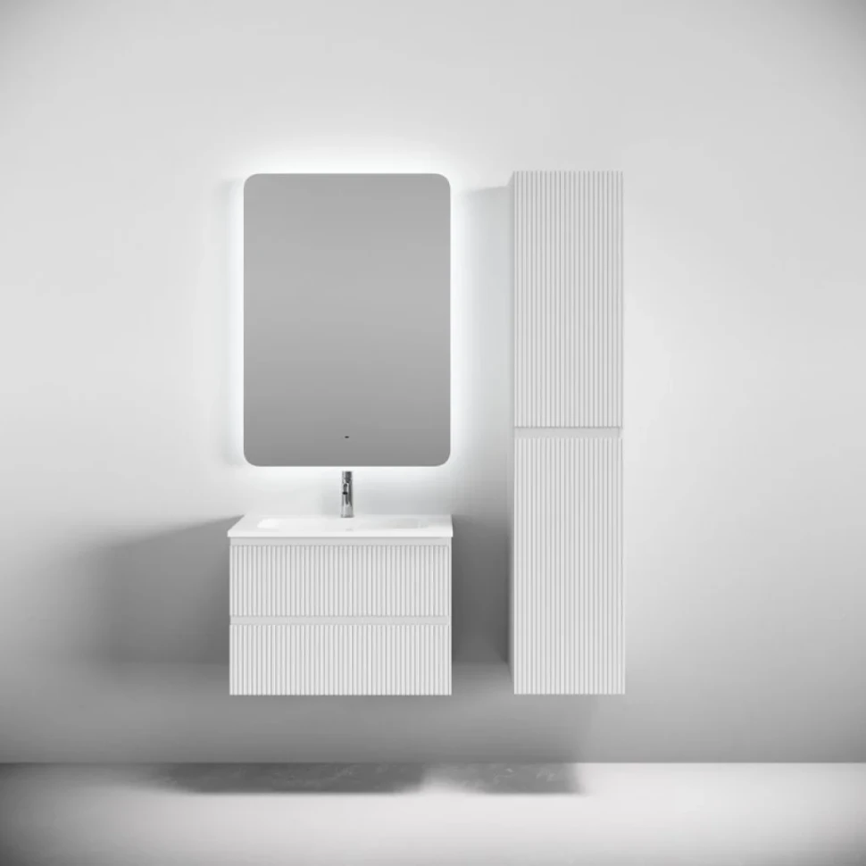 Тумба с раковиной Sancos Snob T 70 подвесная, bianco, раковина CN7031
