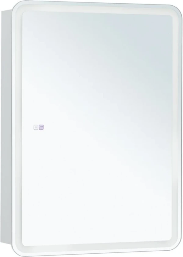 Зеркало-шкаф Aquanet Оптима 60х80 LED с подсветкой, с антизапотевателем, белый