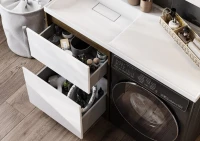 Мебель для ванной комнаты AQUATON Лондри 60 L, дуб рустикальный, белый
