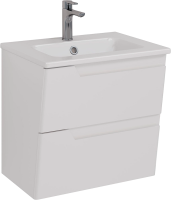 Тумба под раковину Lemark Miano 60 белая глянцевая