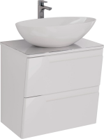 Тумба под раковину Lemark Miano 60 белая глянцевая