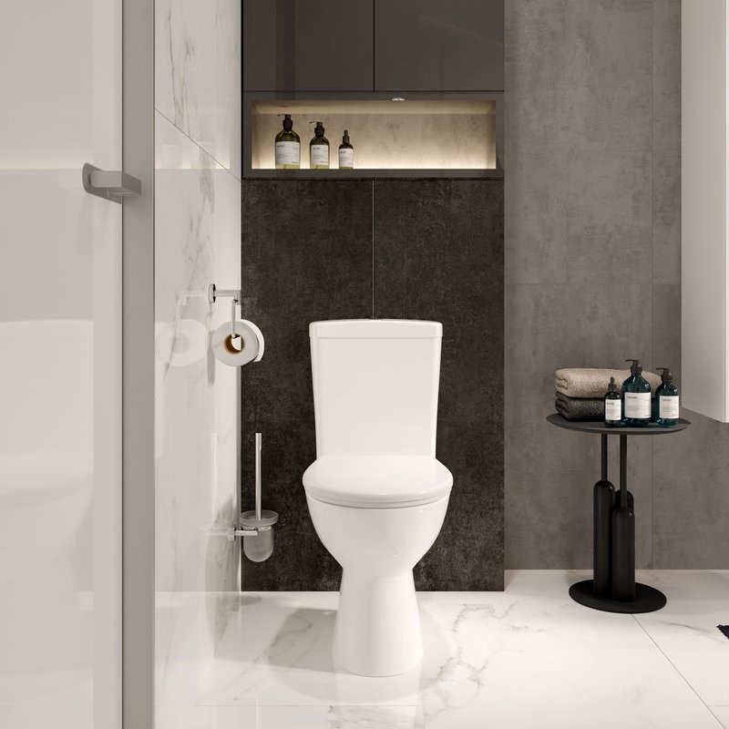 Унитаз-компакт напольный Norm Himmel 9864B099-7207 с микролифтом, безободковый
