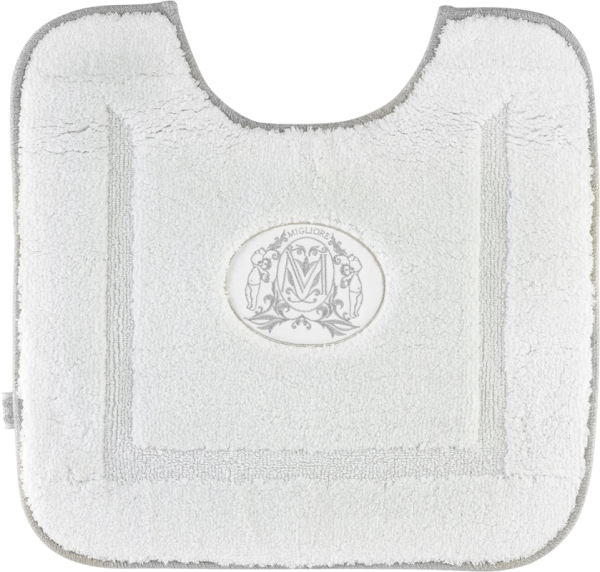 Коврик Migliore 31920 белый, окантовка серебро