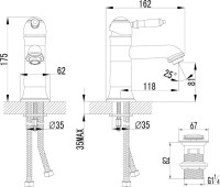 Смеситель для раковины Lemark Villa LM4806C хром