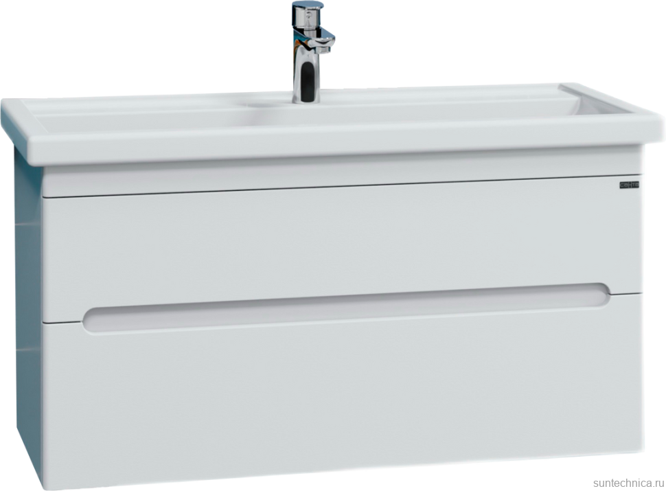 Тумба под раковину СаНта Лондон 100 подвесная, 2 ящика