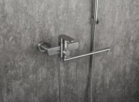 Смеситель с длинным изливом для ванны Frap F22805 сатин Смеситель с длинным изливом для ванны Frap F22805 сатин