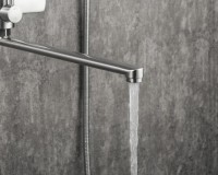 Смеситель с длинным изливом для ванны Frap F22805 сатин Смеситель с длинным изливом для ванны Frap F22805 сатин