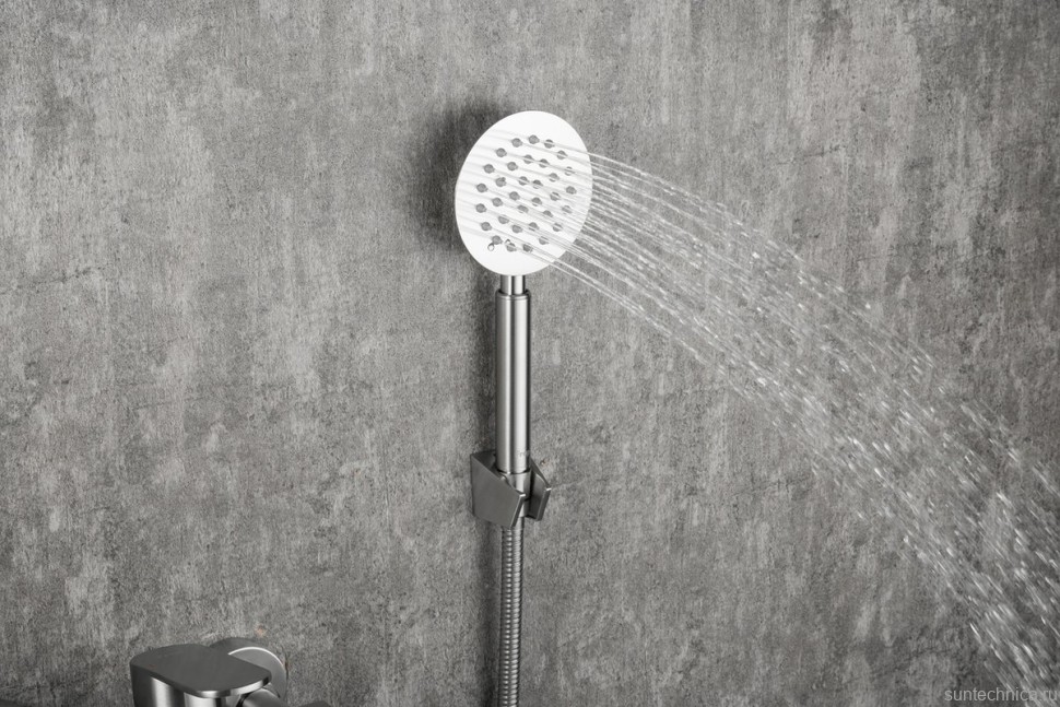 Смеситель с длинным изливом для ванны Frap F22805 сатин