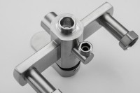 Смеситель с длинным изливом для ванны Frap F22805 сатин Смеситель с длинным изливом для ванны Frap F22805 сатин