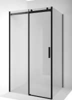 Душевой уголок Ambassador Benefit 19021202HB-80HB 130х80 см, профиль черный, стекло прозрачное