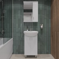 Мебель для ванной комнаты Orange Лайт 45 белый глянец