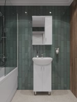 Мебель для ванной комнаты Orange Лайт 45 белый глянец