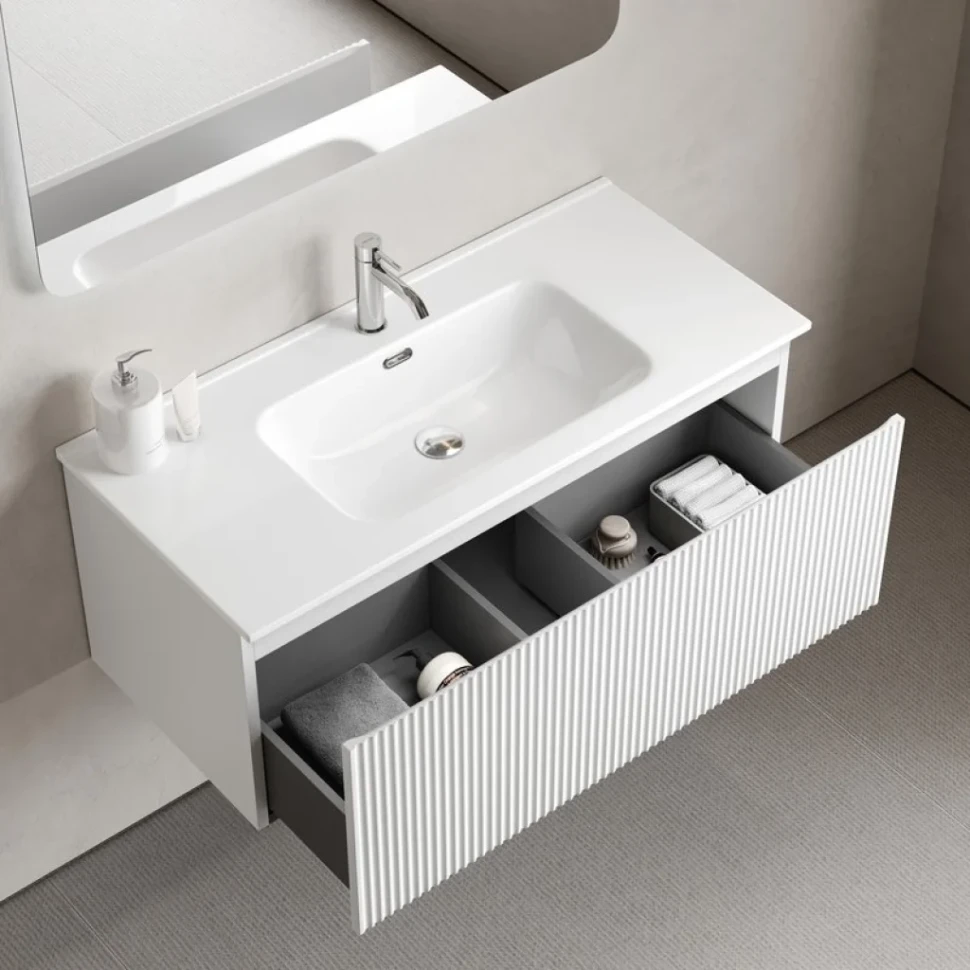 Мебель для ванной комнаты Sancos Snob R 1.0 100 bianco