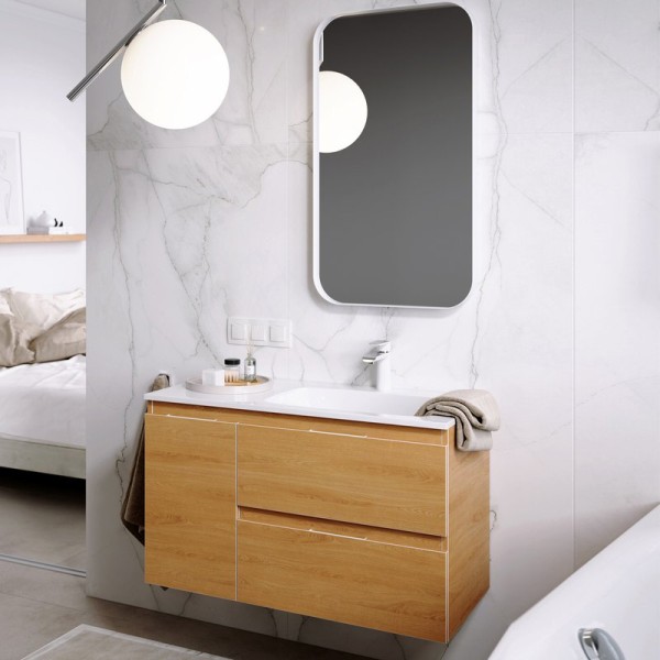 Мебель для ванной комнаты Aqwella 5 stars Accent 90 R, дуб золотой