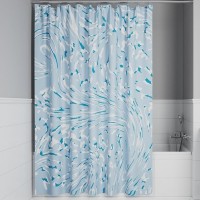 Штора для ванной IDDIS Base BX02P18i11 180х200, голубая