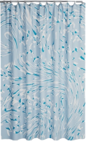 Штора для ванной IDDIS Base BX02P18i11 180х200, голубая