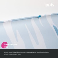 Штора для ванной IDDIS Base BX02P18i11 180х200, голубая