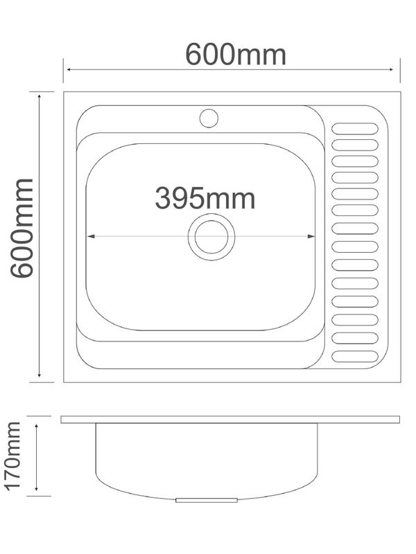 Мойка кухонная РМС MD6 MG6-6060L L