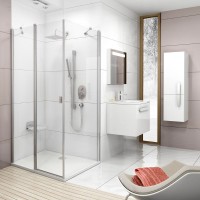 Душевой уголок Ravak Chrome CRV2-100+CPS Transparent, профиль блестящий