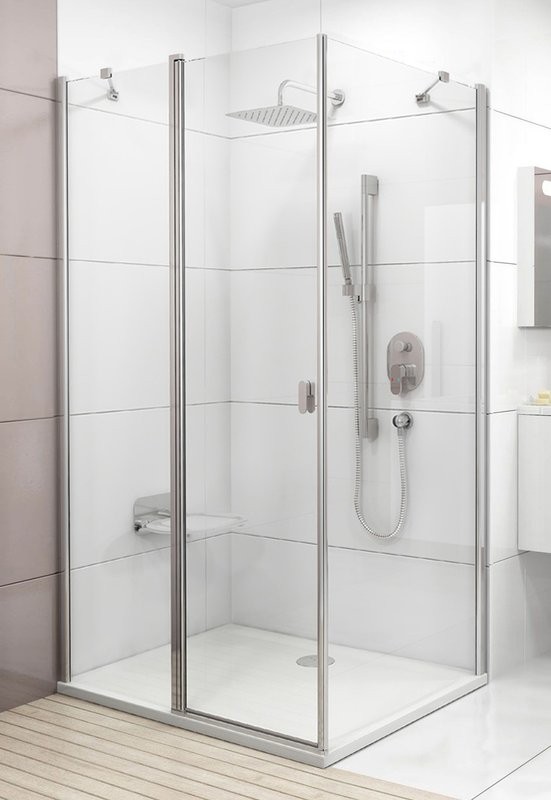 Душевой уголок Ravak Chrome CRV2-100+CPS Transparent, профиль блестящий