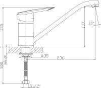 Смеситель для кухни Haiba HB07 HB4907