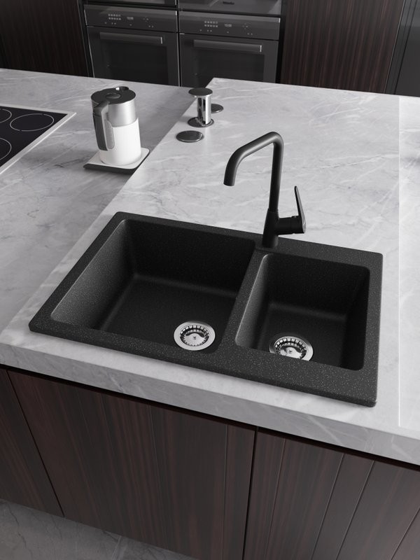 Мойка кухонная Domaci Болонья М-191-002 черная