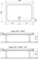 Поддон для душа Ravak Galaxy Pro Chrome Gigant Pro 120x80 с сифоном