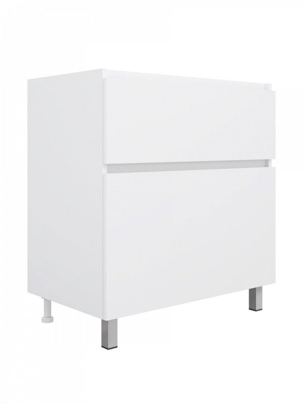 Мебель для ванной комнаты Teymi Laina 75 напольная, матовая белая