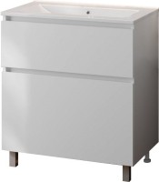 Мебель для ванной комнаты Teymi Laina 75 напольная, матовая белая