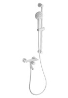 Смеситель для ванны с душем Wonzon & Woghand Click WW-FE05L222-MW матовый белый Смеситель для ванны с душем Wonzon & Woghand Click WW-FE05L222-MW матовый белый