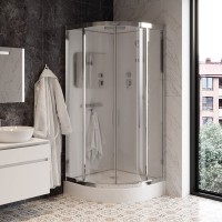 Душевая кабина Ceruttispa Viva 101 100x100, профиль хром