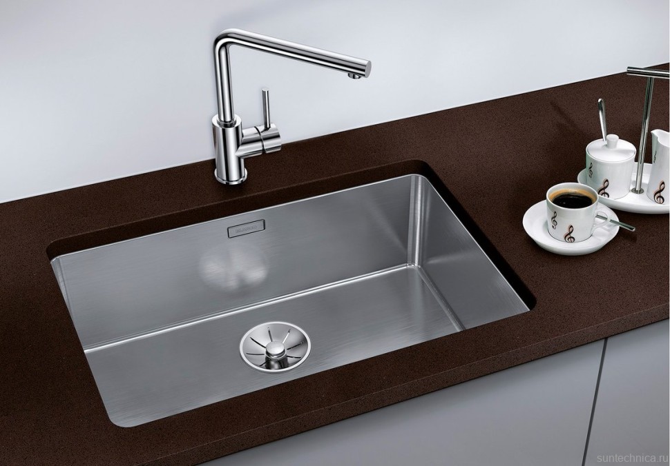 Комплект Мойка Blanco Andano 700-U + Измельчитель Bort Alligator Green