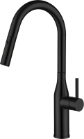 Смеситель для кухни Gappo G4398-46 с выдвижным изливом, черный