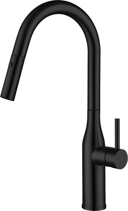 Смеситель для кухни Gappo G4398-46 с выдвижным изливом, черный