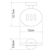 Набор Стакан Wasserkraft Isen K-4028 + Мыльница K-4069