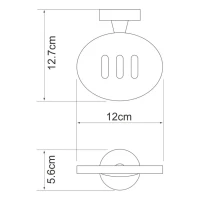 Набор Стакан Wasserkraft Isen K-4028 + Мыльница K-4069 Набор Стакан Wasserkraft Isen K-4028 + Мыльница K-4069