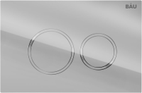 Комплект Унитаз подвесной Bauedge Bau Dream безободковый, с микролифтом + Инсталляция Bau Pro + Кнопка Dream, хром