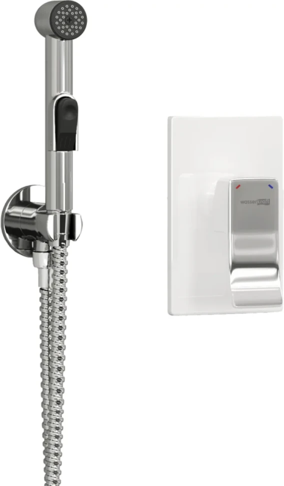 Гигиенический душ Wasserkraft A010657WHITE шланг 120 см