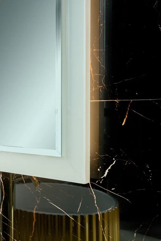 Мебель для ванной комнаты Armadi Art Lucido 100 жемчужная белая, раковина 878-G