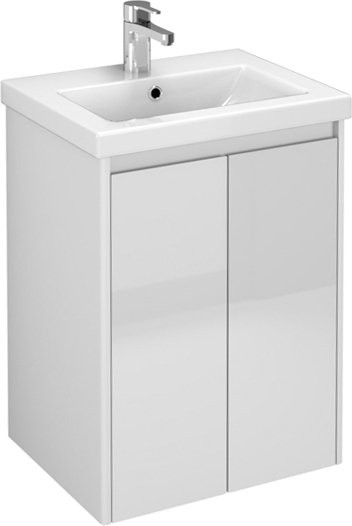 Мебель для ванной комнаты Velvex Klaufs 50.2D белая, подвесная