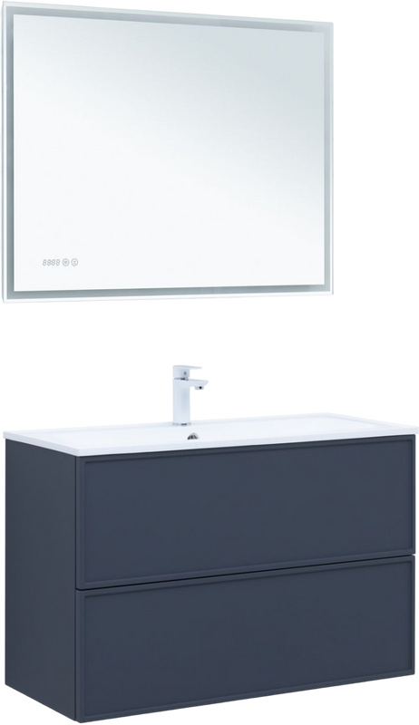 Мебель для ванной комнаты Aquanet Арт 100 подвесная, маренго