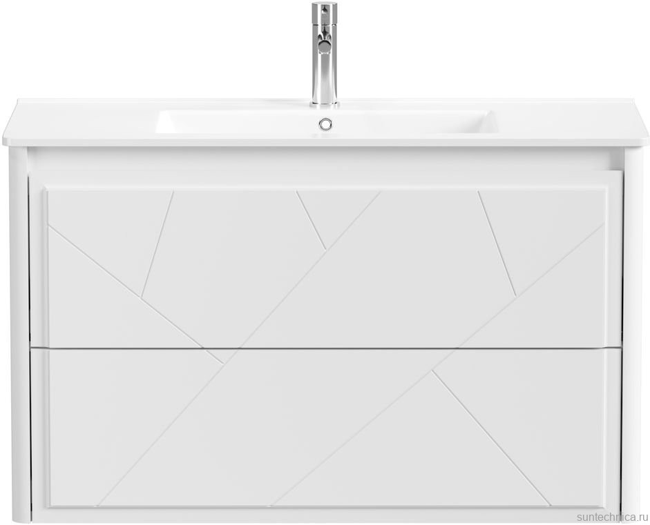 Тумба под раковину без столешницы Allen Brau Paris 100 матовый белый