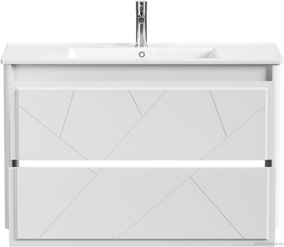 Тумба под раковину без столешницы Allen Brau Paris 100 матовый белый