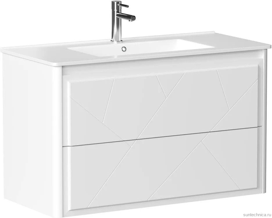 Тумба под раковину без столешницы Allen Brau Paris 100 матовый белый